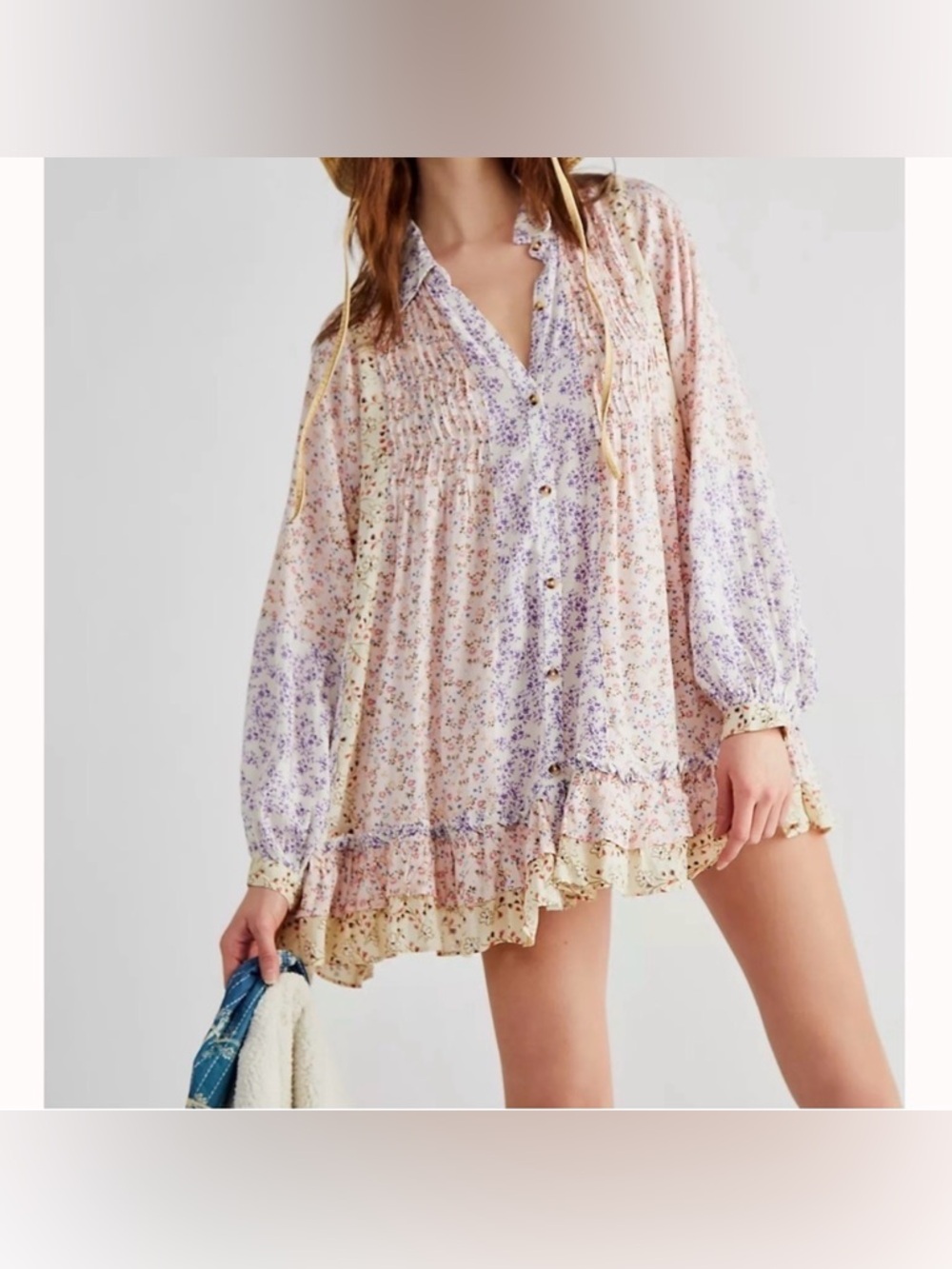 Free People Lost in You Printed Tunic